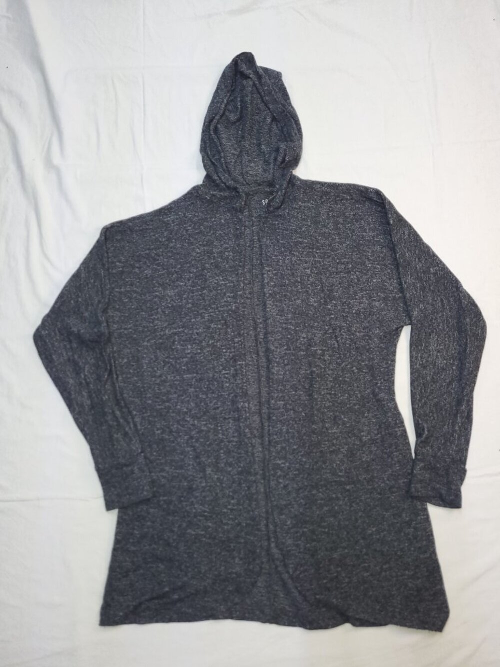 American Eagle Soft & Sexy Plush Grey Hooded Cardigan Size XS - Picture 3 of 11